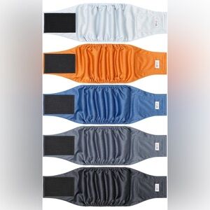 Orange and Blue Dog Washable Diapers Medium